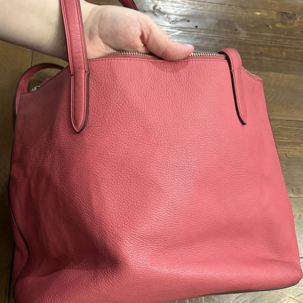 Coach Taylor Tote in Pink Pebbled Leather